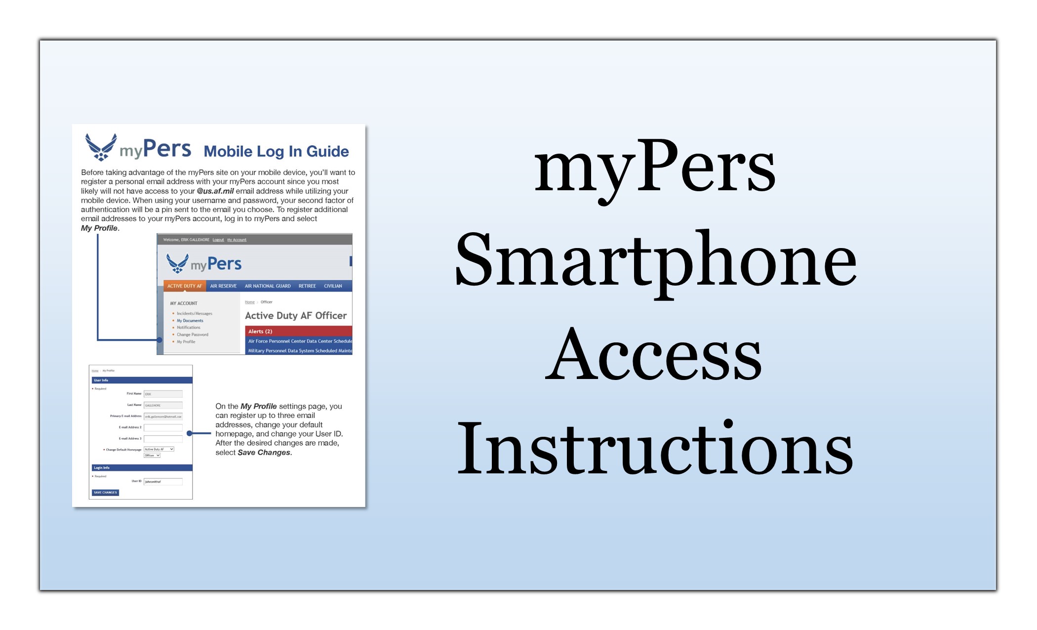 myPers Smartphone Access Instructions thumbnail link